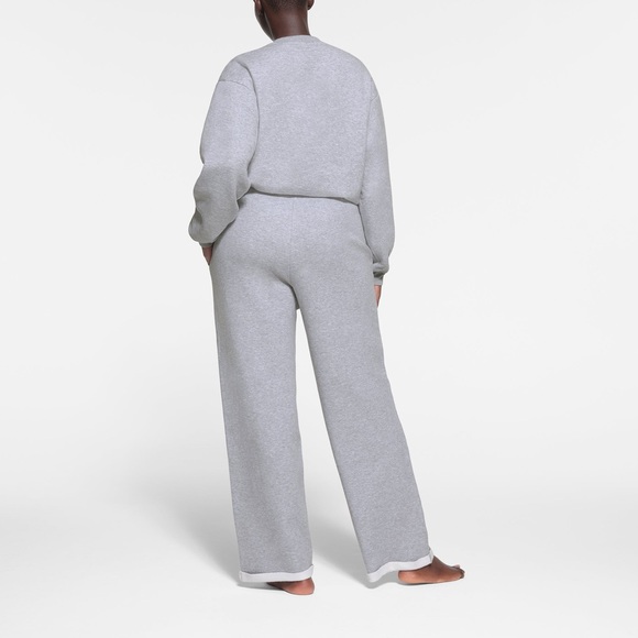 NWT Skims Cotton Fleece Straight Leg Pants - Picture 6 of 7